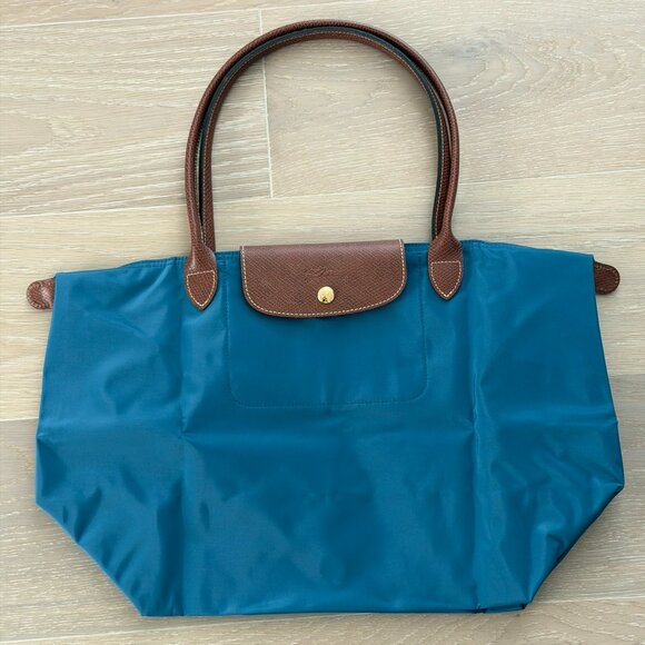 Longchamp Le Pliage Tote Bag in Marine Blue L - Picture 1 of 6
